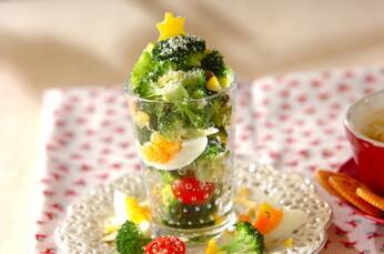 ブロッコリーのツリーサラダ