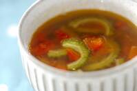 ゴーヤとトマトのスープ
