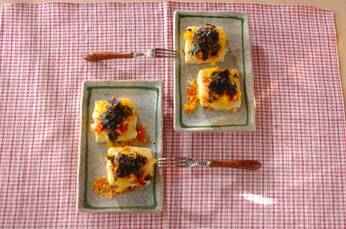 豆腐のキムタクピザ