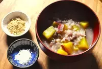 小豆とサツマイモのもち米粥