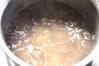 小豆とサツマイモのもち米粥の作り方の手順2