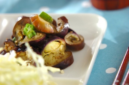 ナスとオクラのサラダ