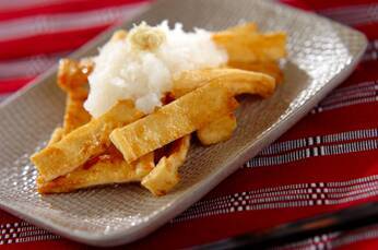 パリパリ油揚げ焼き