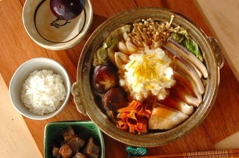 ブリのみぞれ鍋の献立