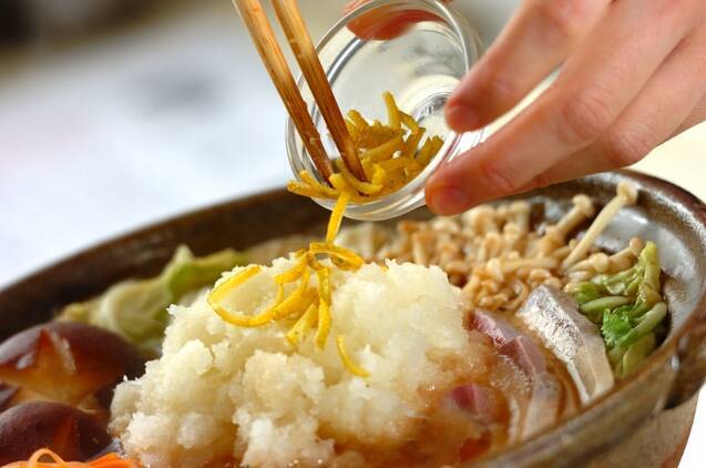 ブリのみぞれ鍋の献立の作り方の手順6