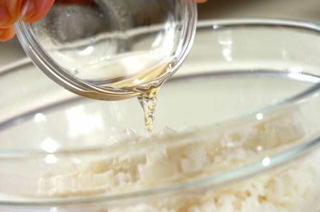 アボカドとサーモンのちらし丼の作り方の手順5