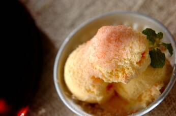 トマトとバニラのアイスクリーム