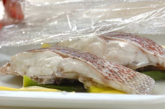 鯛の中華蒸し  電子レンジでお店の味！の作り方の手順3