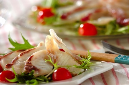 鯛の取り分けサラダ仕立て