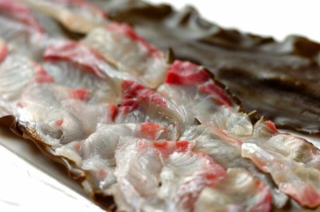 鯛の取り分けサラダ仕立ての作り方の手順1