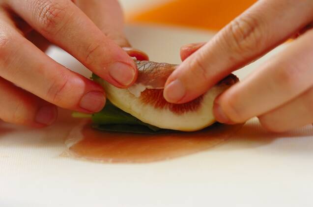 イチジクの生ハム巻きの作り方の手順2