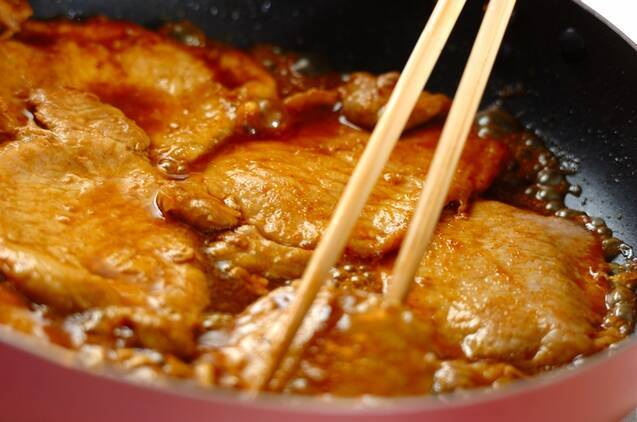 豚のカレーショウガ焼きの作り方の手順3