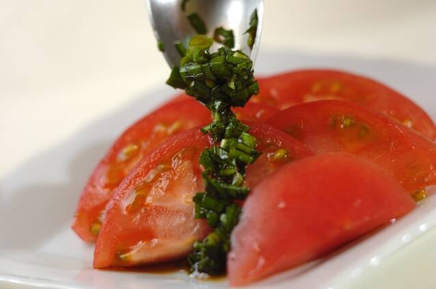 冷やしトマトのニラダレの作り方の手順3