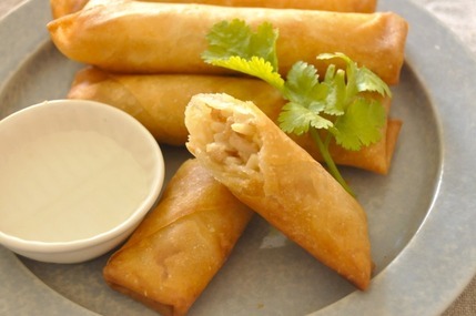 タケノコと豚肉の春巻き