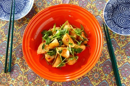 揚げ長芋のエスニック風味