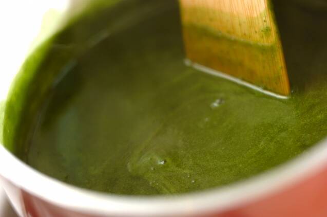 抹茶のお汁粉の作り方の手順2