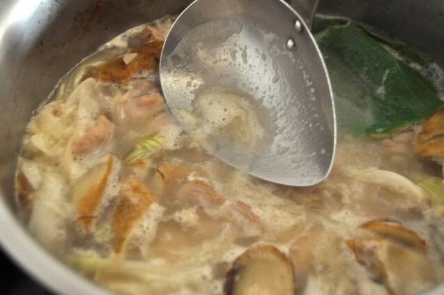 鶏と新ゴボウのリガトーニ（ペンネ）の作り方の手順6