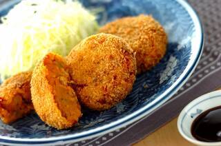 カボチャのコロッケ