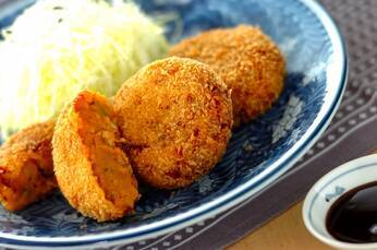 カボチャのコロッケ