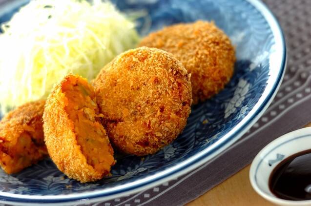 カボチャのコロッケ