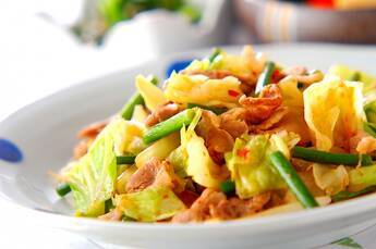 豚キャベツのピリ辛炒め