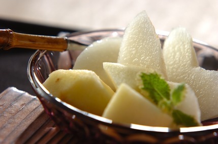 フルーツ、梨とリンゴ