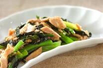 ホウレン草とツナのバター炒め