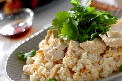 鶏肉とタケノコのエスニックライス