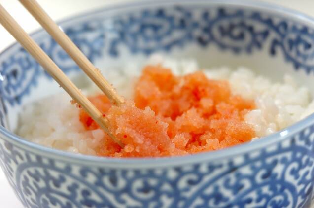 明太子のバターご飯の作り方の手順2