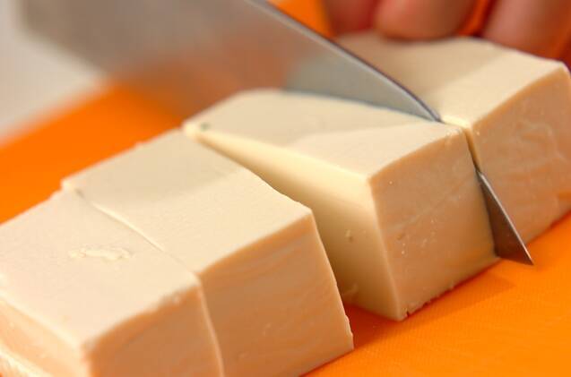 豆腐のショウガあんかけの作り方の手順1