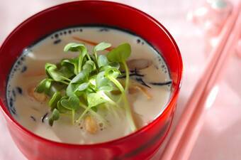 食物繊維たっぷり豆乳汁