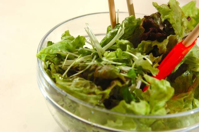和風グリーンサラダの作り方の手順5