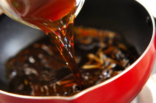 アジの煮付けの作り方の手順4