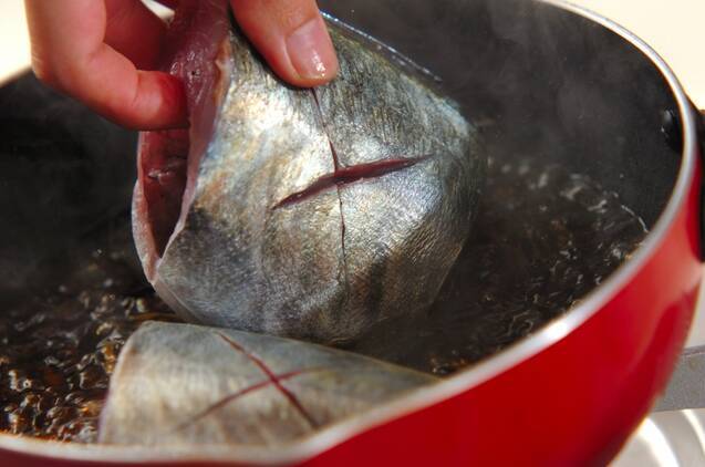 アジの煮付けの作り方の手順5