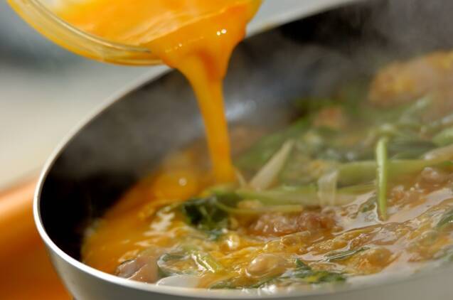 親子丼の作り方の手順7