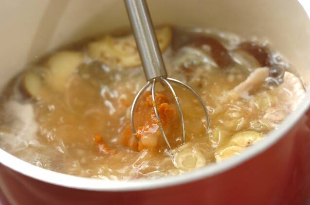 夏野菜の豚汁の作り方の手順3