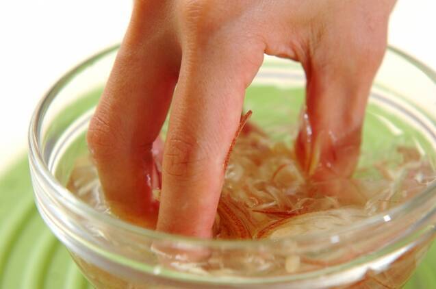 薬味たっぷり冷や奴の作り方の手順2