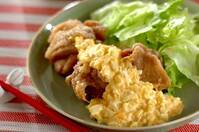 鶏の唐揚げタルタルソースかけ