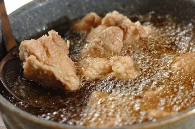 鶏の唐揚げタルタルソースかけの作り方の手順4