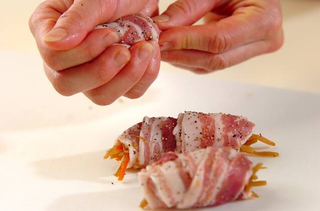 豚肉のきんぴら巻きの作り方の手順1