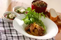 豚肉とゴボウのバルサミコ煮の献立