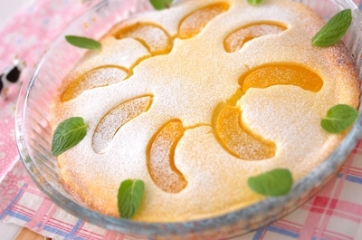 桃のヨーグルトケーキ レシピ 作り方 E レシピ 料理のプロが作る簡単レシピ