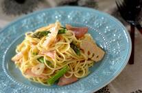 タケノコの濃厚クリームパスタ