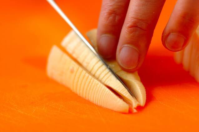 タケノコの濃厚クリームパスタの作り方の手順1