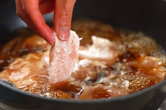 柔らか鶏丼の作り方の手順2