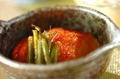 さつま揚げとインゲンの煮物