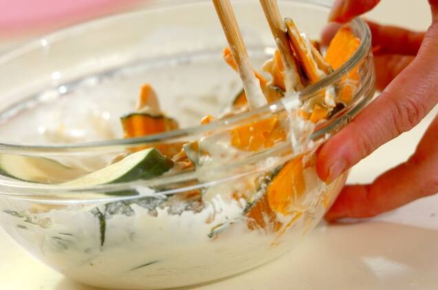 夏野菜のベニエの作り方の手順4