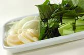 小松菜の和風スープの作り方1