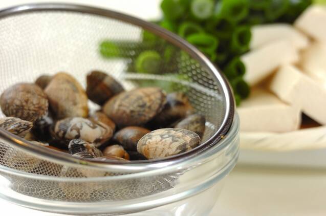 アサリのキムチチゲの作り方の手順1