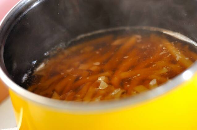 ジャガイモのかき玉汁の作り方の手順3